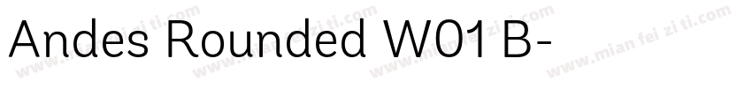 Andes Rounded W01 B字体转换